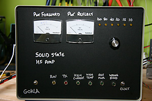 600W Amplifier front panel