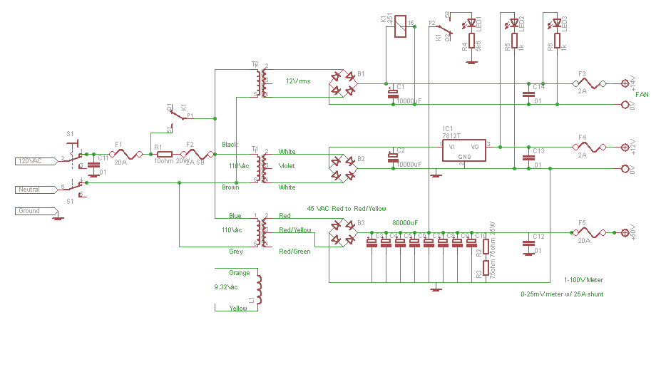 50V PSU Curcuit diagram